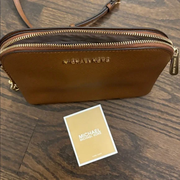 Michael Kors Brown Saffiano Cindy Crossbody - Picture 3 of 11